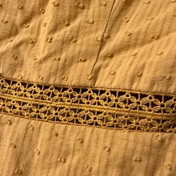 Yellow Sleeveless Dress with Bow Straps - Picture 7 of 12